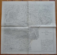 TORUŃ I OKOLICE, MAPA; Karte der Umgebung von Thorn, 1913