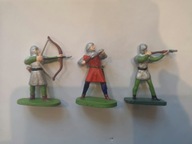 Żołnierzyki zestaw 3 sztuki kusznik rycerze łucznik B