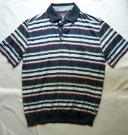 KOSZULKA MĘSKA POLO W PASKI M COTTON HAJO