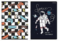 Zeszyt A5 32 kartki kratka mix kolorów - 2szt