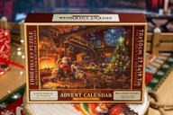 KALENDARZ ADWENTOWY PUZZLE 24 Różne Obrazki Świąteczne MERRY CHRISTMAS EKO