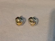 Eleganckie klipsy w kolorze srebra