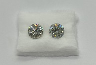 Moissanite, moissanit 5,57 ct jak brylant, diament, piękne na kolczyki