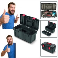 SKRZYNKA NARZĘDZIOWA UNIWERSALNA LEVANTO PRO Z ORGANIZEREM NOWA 55CM