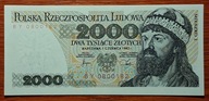 PRL 2000 zł 1982 BY 0800182 Stan unc