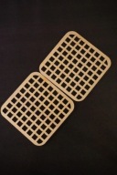 Drewniane podkładki pod kubek 2 sztuki