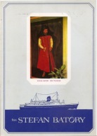 TSS STEFAN BATORY -jadłospis -kolacja-Dzień Polski -Atlantyk -1972 rok