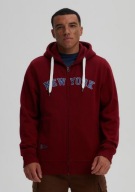 Bluza DIVERSE z kapturem, | Przecena z 239zł | Nowa | Bordowa NEW YORK