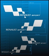 Naklejki dla RENAULT Sport MODERN Megane Clio RS 4szt Rozm. M - 25cm i 17cm