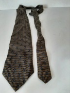 JEDWABNY VIA DURINI KRAWAT MĘSKI ELEGANCKI ORYGINALNY PRINT