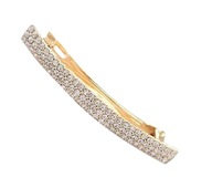Spinka do włosów A584 złota białe kryształy