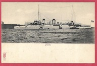 Okręt wojenny statek niszczyciel krążownik wojna Dunois