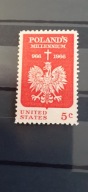 Znaczek polskie milenium 966 - 1966 - Stany Zjednoczone