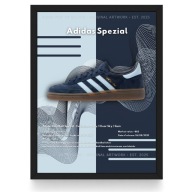 Plakat Adidas Spezial “Collegiate Navy” (Czarna/Biała Ramka)
