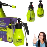 Opryskiwacz Ręczny Ciśnieniowy Ogrodowy Regulowana Dysza 1 l No-Pest