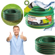 WĄŻ OGRODOWY 1/2 50M 6 WARSTWOWY DO PODLEWANIA ROŚLIN TRAWNIKA ZBROJONY