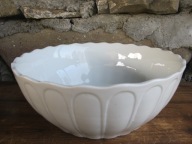 Duża Porcelanowa Biała Miska/Salaterka_ BOGUCICE PRL