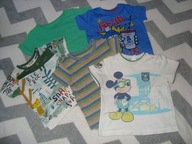 h&m zestaw koszulek na lato chłopczyk 80
