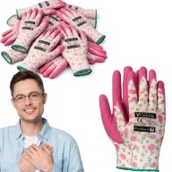 RĘKAWICE RĘKAWICZKI ROBOCZE OCHRONNE OGRODOWE POWLEKANE FLORISAND 6 PAR