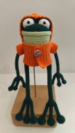ŻABA żabka miś szydełko maskotka zabawka prezent handmade amigurumi ręcznie