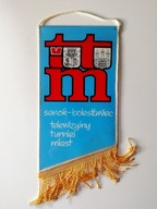 Stary Polski proporczyk - Sanok - Bolesławiec telewizyjny turniej miast