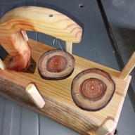 Drewniany plac zabaw dla chomika myszy szczura gryzoni naturalny