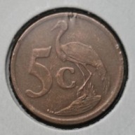 REPUBLIKA POŁUDNIOWEJ AFRYKI*RPA [1632]*5 centów 2003 Żuraw, Afrika-Dzonga