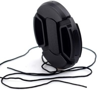 OSŁONA OBIEKTYWU 58mm ZAŚLEPKA DEKIELEK UNIWERSALNY CZARNY ZE SMYCZĄ