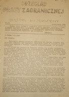 PRZEGLĄD PRASY ZACHODNIEJ nr 28, biuletyn inf. 1980