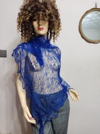 delikatna chusta mgiełka moher wełna moherowa ażurowa