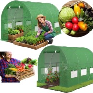 GRUBA FOLIA OGRODOWA NA SZKLARNIE TUNEL ZIELONA WIELOSEZONOWA UV+ 2x3,5x2m.