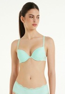 Śliczna markowa bielizna TEZENIS miętowy push-up 75/80 A/B?