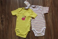 body krótki rękaw 62 68 NOWE 2-pak dino