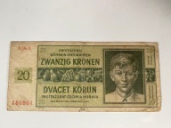 Czechy i Morawy - 20 koron - 1944