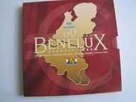Benelux 3 komplety monet euro z 2004 roku stan 1 Belgia Luksemburg Holandia