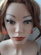 Kolczyki misie żelki gumisie czerwone