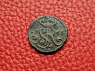 STANISŁAW AUGUST PONIATOWSKI - grosz 1765 VG pod monogramem kropka po dacie