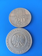 20 zł. 1973 r. Kłosy Wieżowiec - moneta