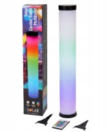 Lampa Solarna Ogrodowa Słupek Wbijana Multicolor SOLAR PILOT USB RGB 64CM