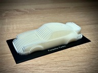 Porsche 911 Turbo figurka - rzeźba warstwowa
