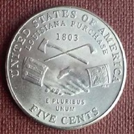 5 centów - 2004 "P" USA - T. Jefferson - Luizjana