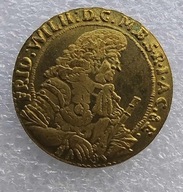 Moneta kolekcjonerska Prusy Fryderyk Wilhelm Gwinea Dukat 1687 replika