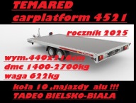 LAWETA TEMARED CARPLATFORM 4521 2,7T 2700kg 449x211 platforma + najazdy alu