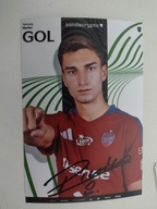Zdjęcie 10x15 autograf Raków sezon 25/26 Gol Tomasz Pieńko Liga Konferencji