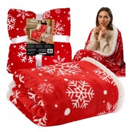 Koc Ruhhy poliester 130 cm x 170 cm czerwony