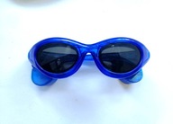 OKULARY NA HALLOWEEN NIEBIESKIE REKWIZYT DISCO LED BLUE DISCO