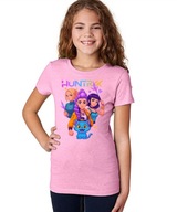 Huntix Różowa Koszulka T-shirt Dziecięcy 7-8 LAT 128 cm