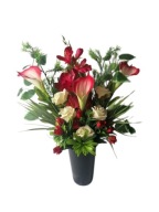 Bukiety Na Nagrobek KALIE – RÓŻE CZERWIEŃ ECRI