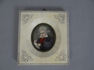 Obraz miniatura portretowa oryginalna -Beethoven