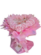 Zestaw prezentowy Serce 22 cm Róże Rafaello Komunia Dzień Kobiet Mamy